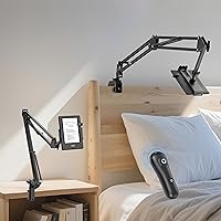 Vista 1 de ByteWave Soporte para Kindle con volteador de páginas remoto para leer en la cama, [manos libres, flexible ajustable] Soporte de brazo perezoso