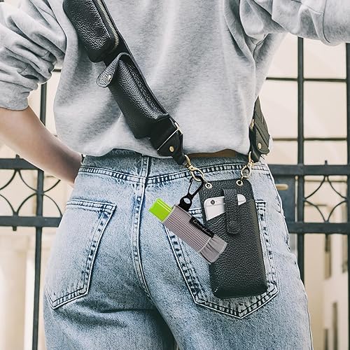 Miniatura 6 de QIANHAI Soporte para bálsamo labial  Llavero soporte para lápiz labial Chapstick manga aislada  Funda elástica de punto apretado, funda elástica con