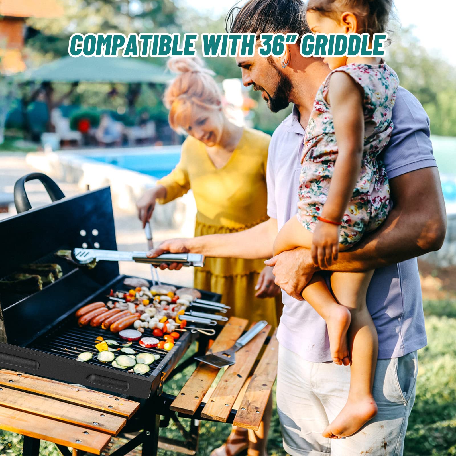 BBQ Griddle Replacement Parts Heavy Duty Stainless Steel Heat Shield For Gas Grill 4pcs