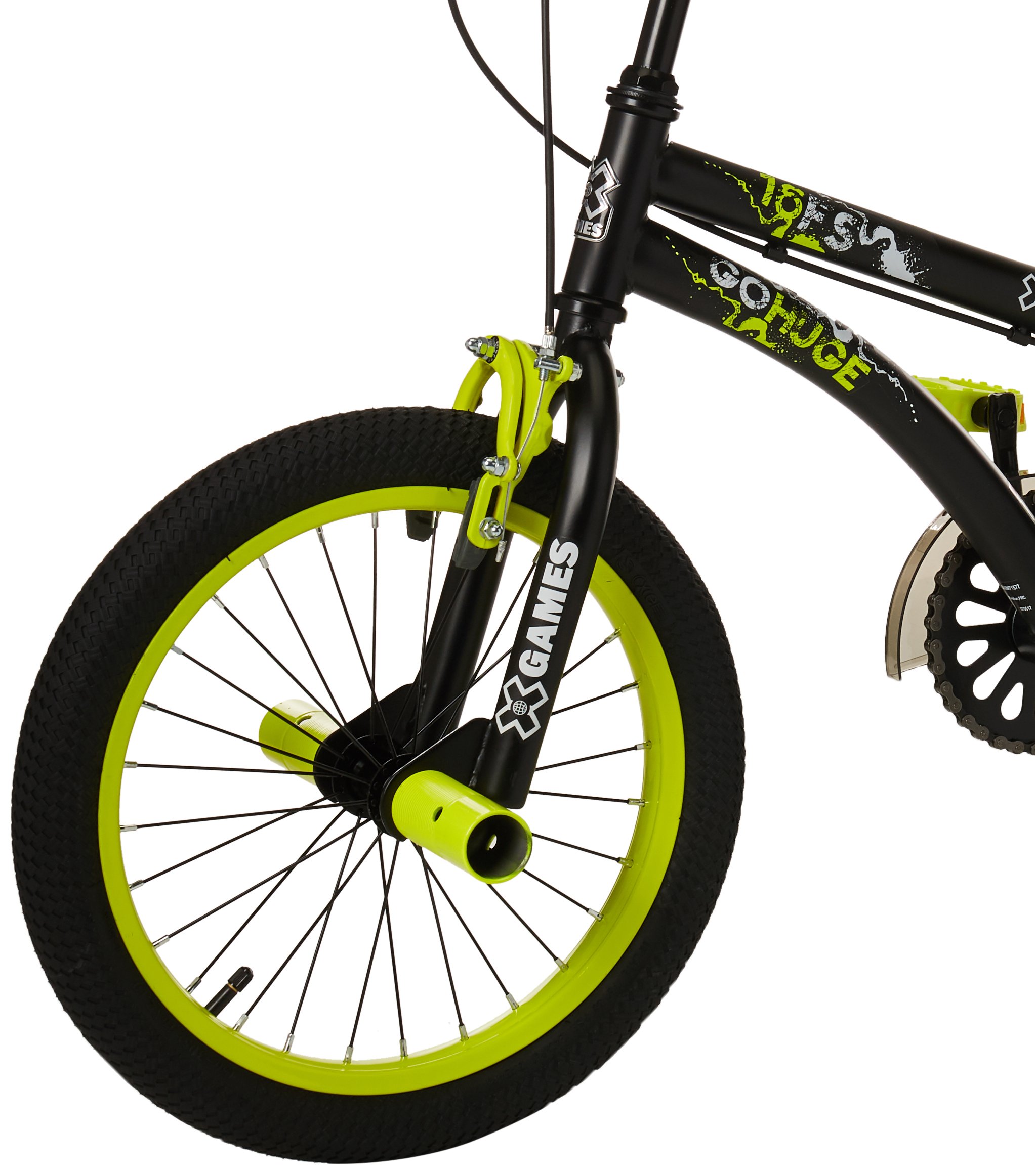 X-Games FS-16 BMX/Freestyle Bicycle, 16-Inch, Black/Yellow