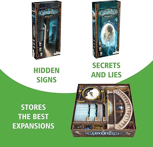 Miniatura 4 de TowerRex Organizador para juego de mesa Mysterium y signos ocultos, secretos y mentiras, expansión de almacenamiento, actualización de accesorios