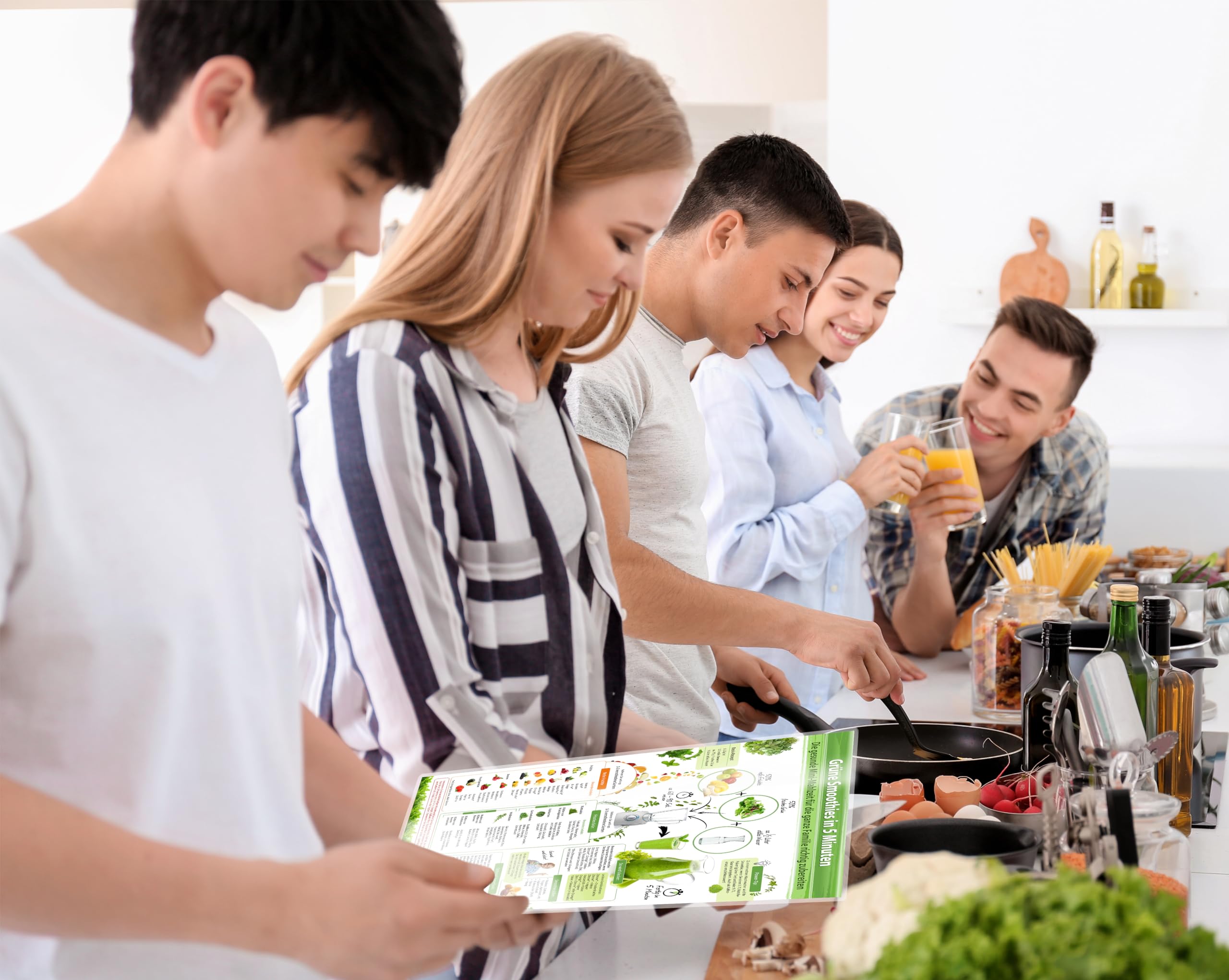 [7er Set] Das sanfte Selbstheilungsset: – Heile Körper und Seele auf natürliche Weise – mit Bachblüten, Schüßler-Salzen, Chakra-Wissen & Grünen Smoothies (DINA 4, laminiert)