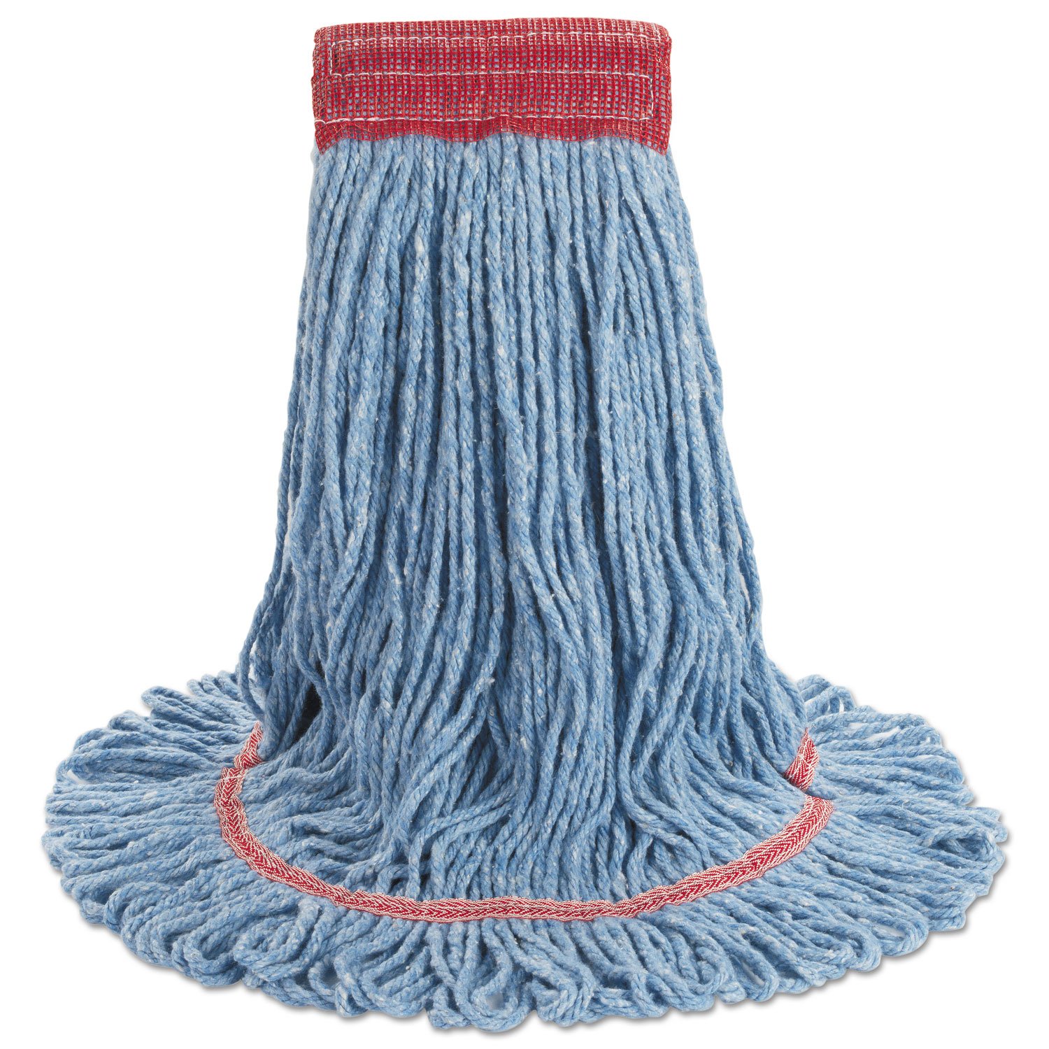 Boardwalk BWK503BLCT Super Loop Wet Mop Head, Cotton/Synthetic, Large Size, Blue (Case of 12)