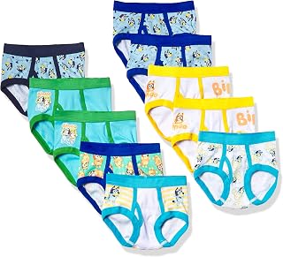 Boys' Amazon Exclusive Multipacks of 100% Combed Cotton Underwear Briefs, Sizes 2/3t, 4t, 4, 6, and 8