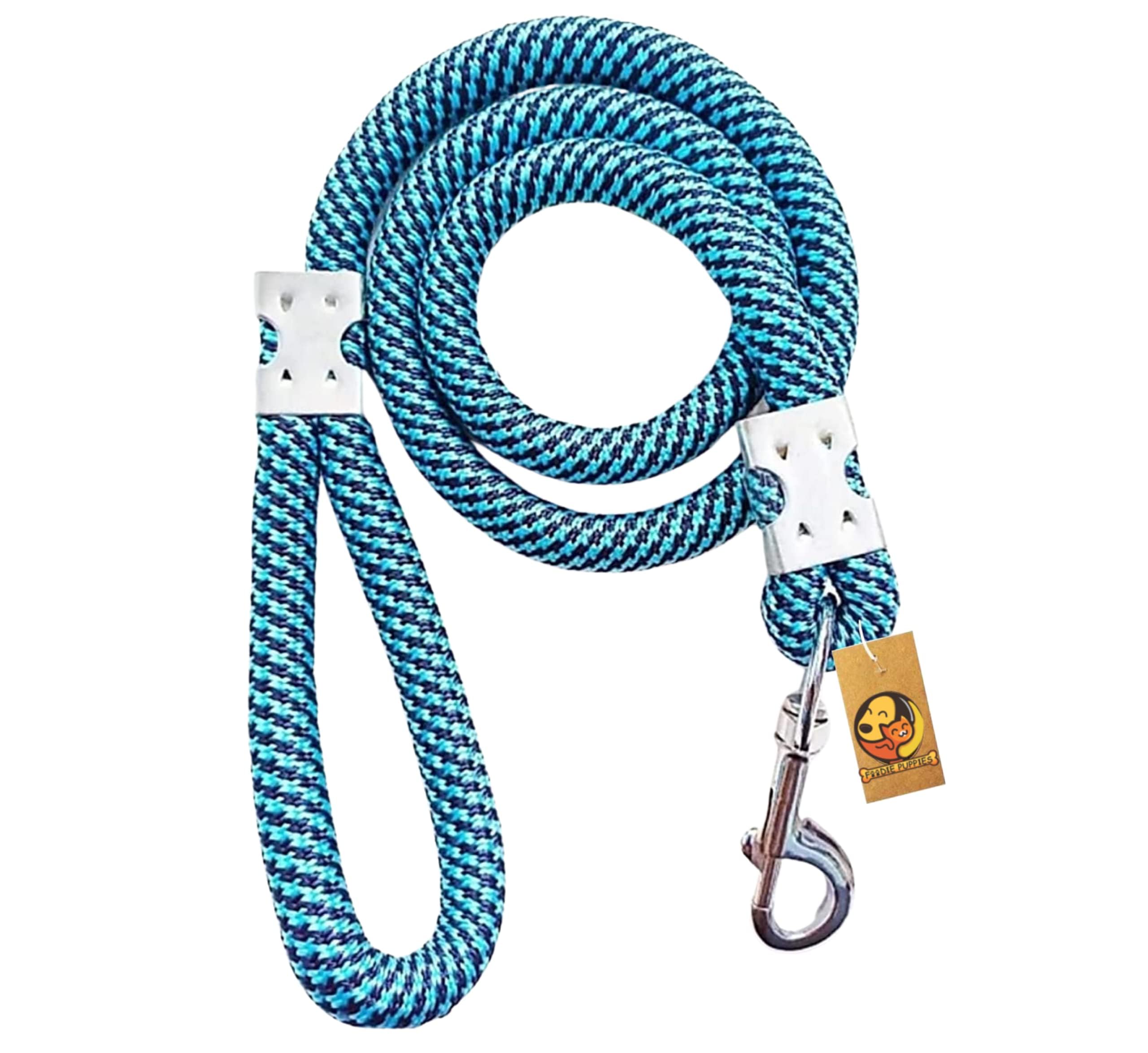 Foodie Puppies Dog Training Walking Leash Rope - (Nylon Leash - 22mm) Dog Cord Leash for Large, Giant Sized Dogs with Strong Hook Size (Color May Vary)-image-31