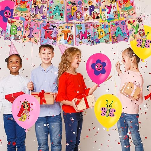 Miniatura 6 de Decoraciones de fiesta de cumpleaños de Manana Sera Bonito, suministros de fiesta temática de cantante que incluye pancarta, decoraciones de