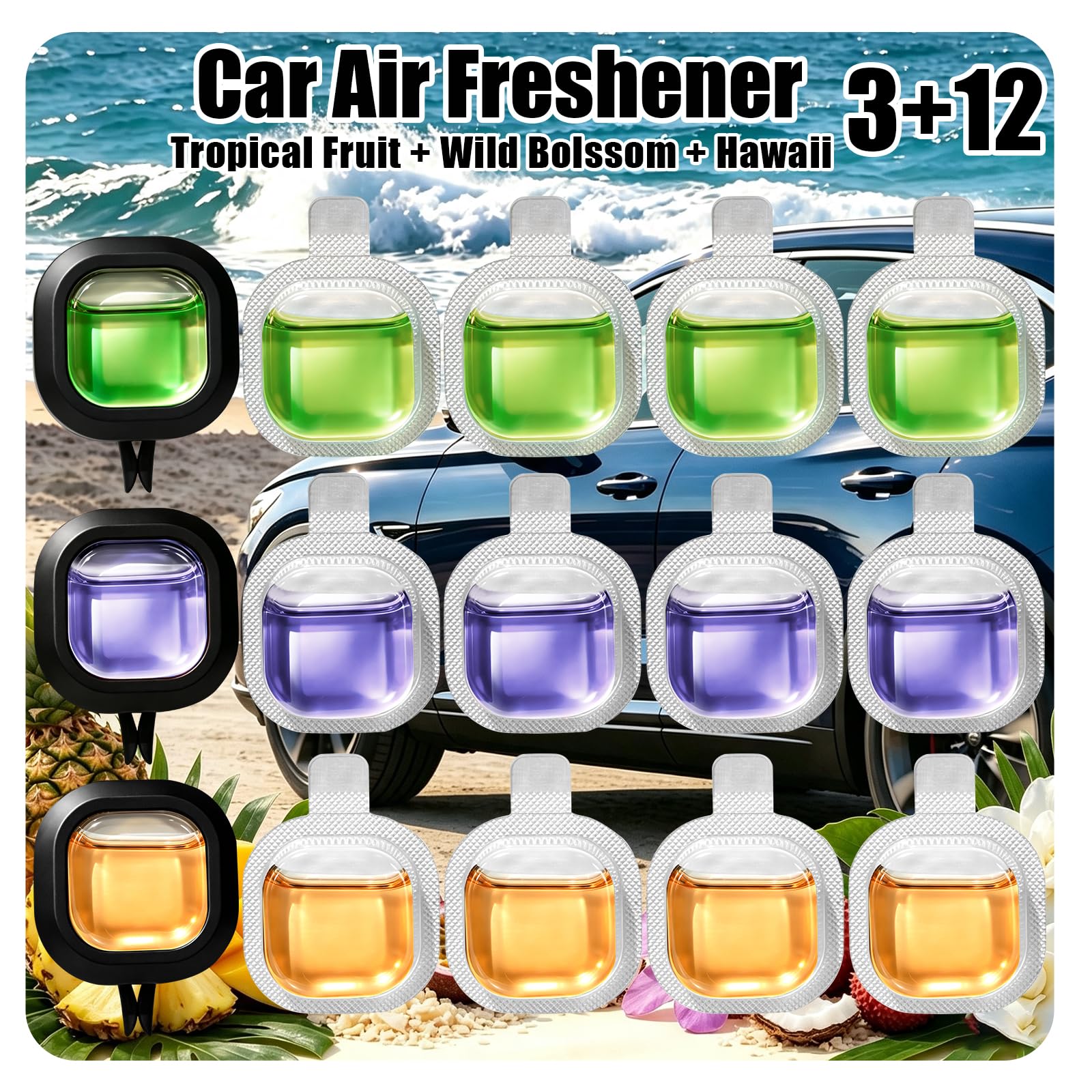 STRN Car Air Freshener Vent Clips--15 Pcs