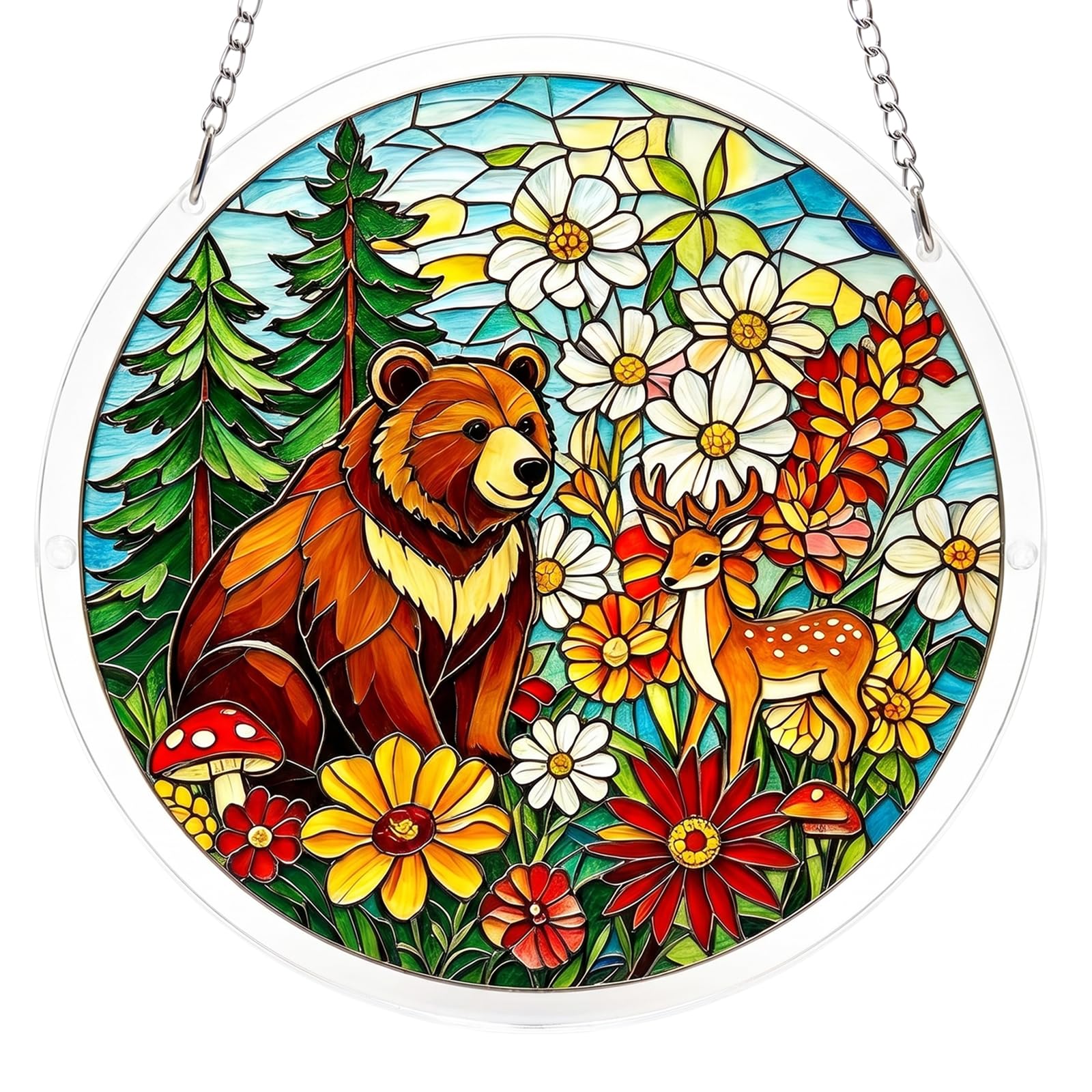 Acrylic Jigsaw Puzzle Suncatcher | 83 Pieces Acrylic Puzzles Suncatchers For Windows Hanging | Stained Glass Window Puzzle Sun Catcher For Adult | Aesthetic Diy Arts & Crafts For Home Decor