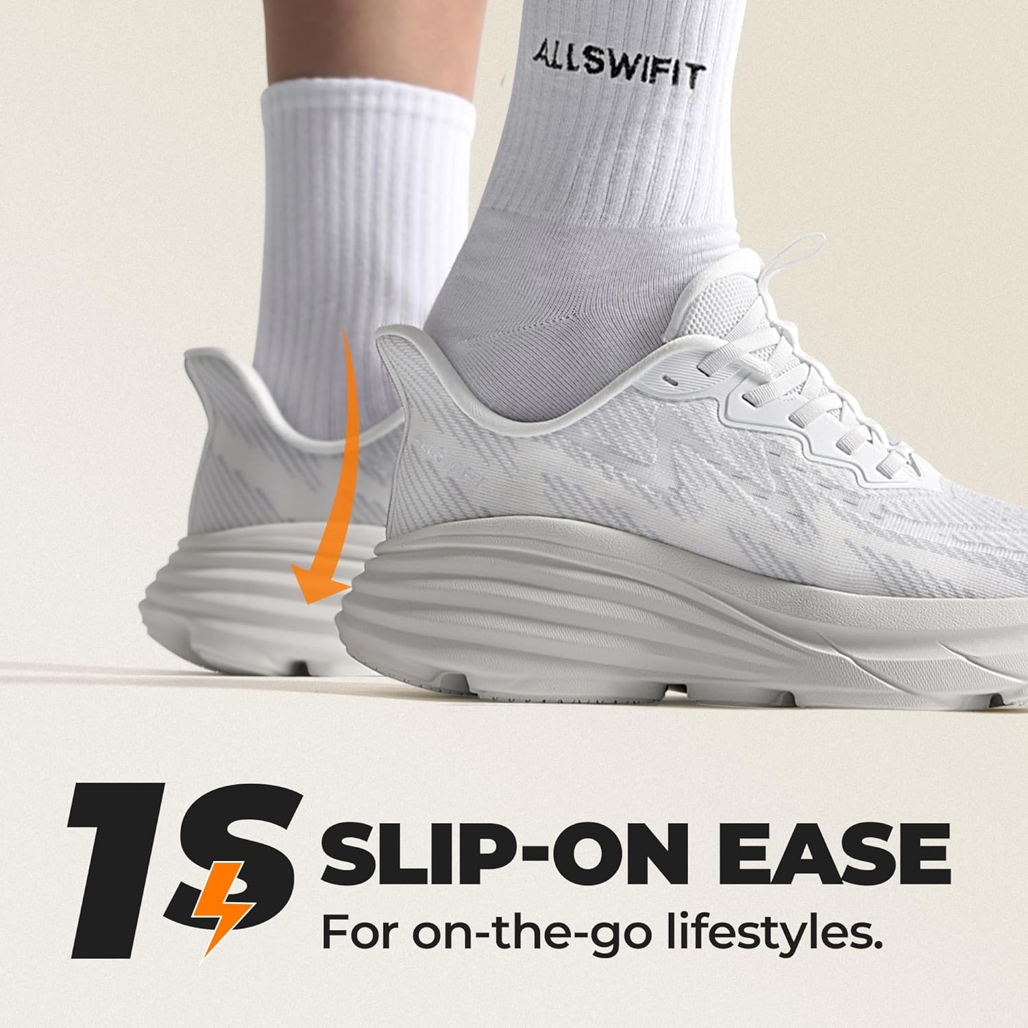 Women's Slip On Walking Shoes Hands-Free Cushion Running Tennis ActiveSolid Non-Slip Comfortable Workout Gym Athletic Fashion Sneakers - Image 5