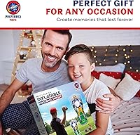 Vista 7 de Juego inflable de fútbol de 65 pulgadas, juego de lanzamiento de red de doble cara con mini bolas, juguete deportivo para fiestas en el patio