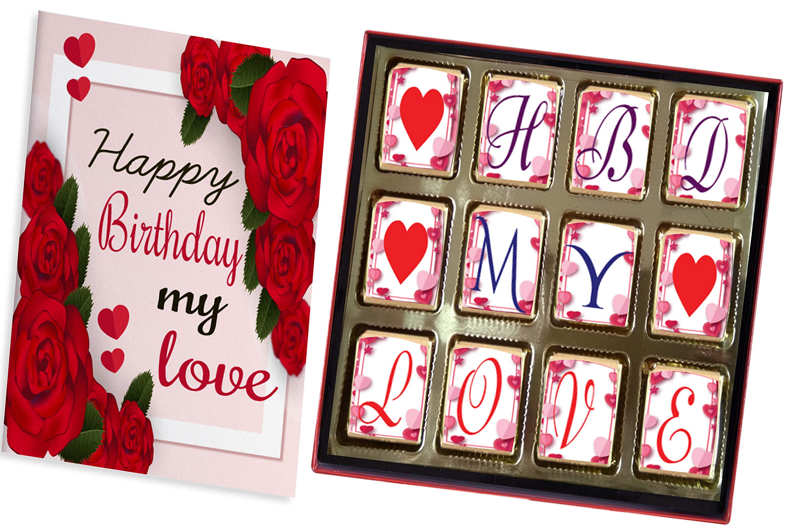 redbakers.in Happy Birthday My Love 12 Chocolate Gift Box & Greeting card combo (B08XK8L1C1) Amazon Price History, Amazon Price Tracker