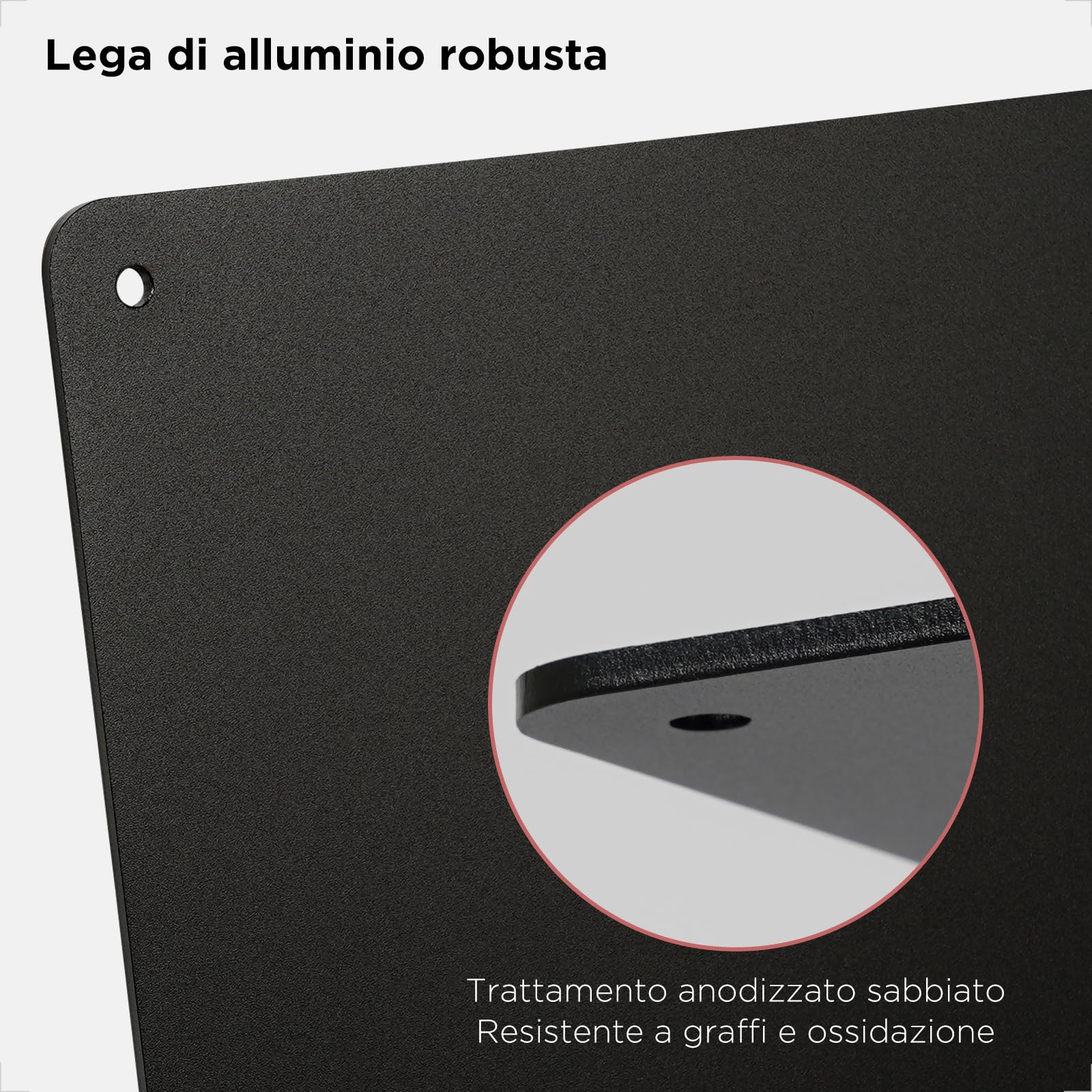 evermotor Porta targhe Moto 200x180mm, Supporto targa in alluminio per portatarga di Motocicletta, con catadiottro Moto omologato Occhi di Gatto posteriori da 125 mm