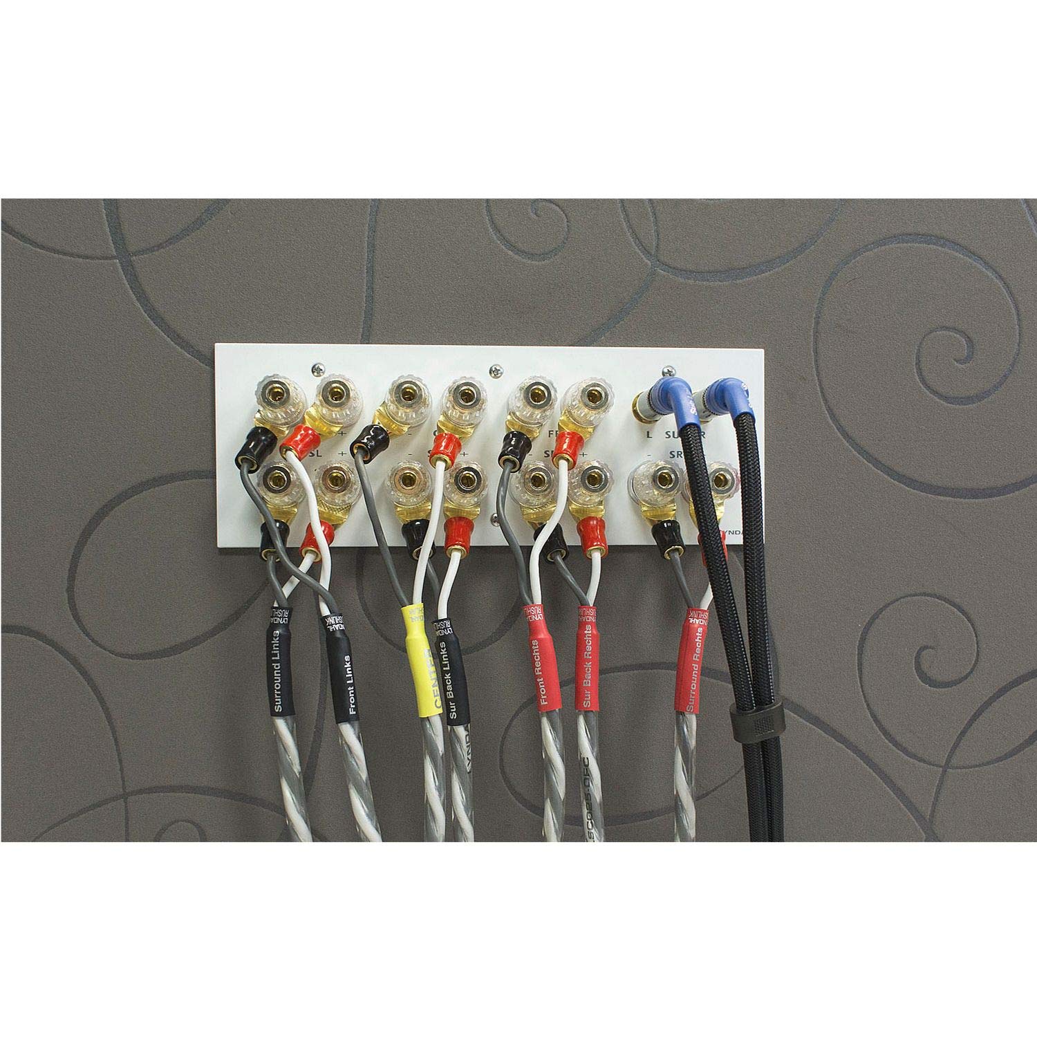 Pannello Parete Lyndahl Per Altoparlante Bianco - Presa Audio Alta Qualità, Terminali Oro, Made In Germany - Foto 8