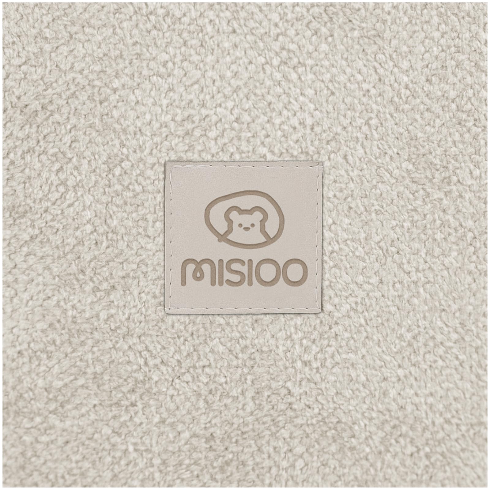 MISIOO Bällebad Baby Rund 90x30 cm mit 200 Bällen Ø6 cm – Weicher Schaumstoff, Bezug Abnehmbar Waschbar, Indoor Spielpool für Kleinkinder