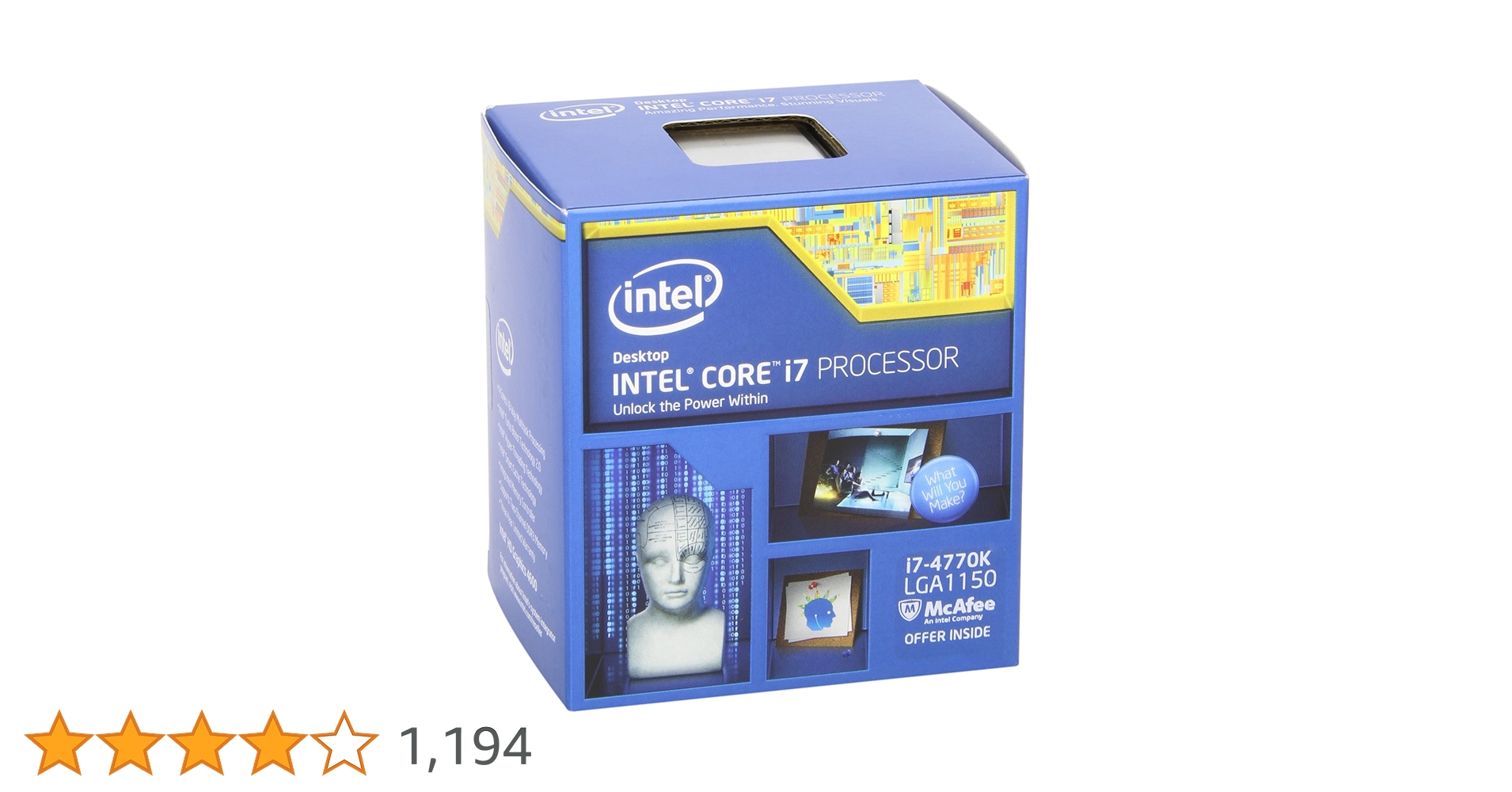 Intel Core i7 4770k ＆ メモリ4GB×4（16GB）セット Intel Core i7-4770 3.4 GHz Quad-Core Processor