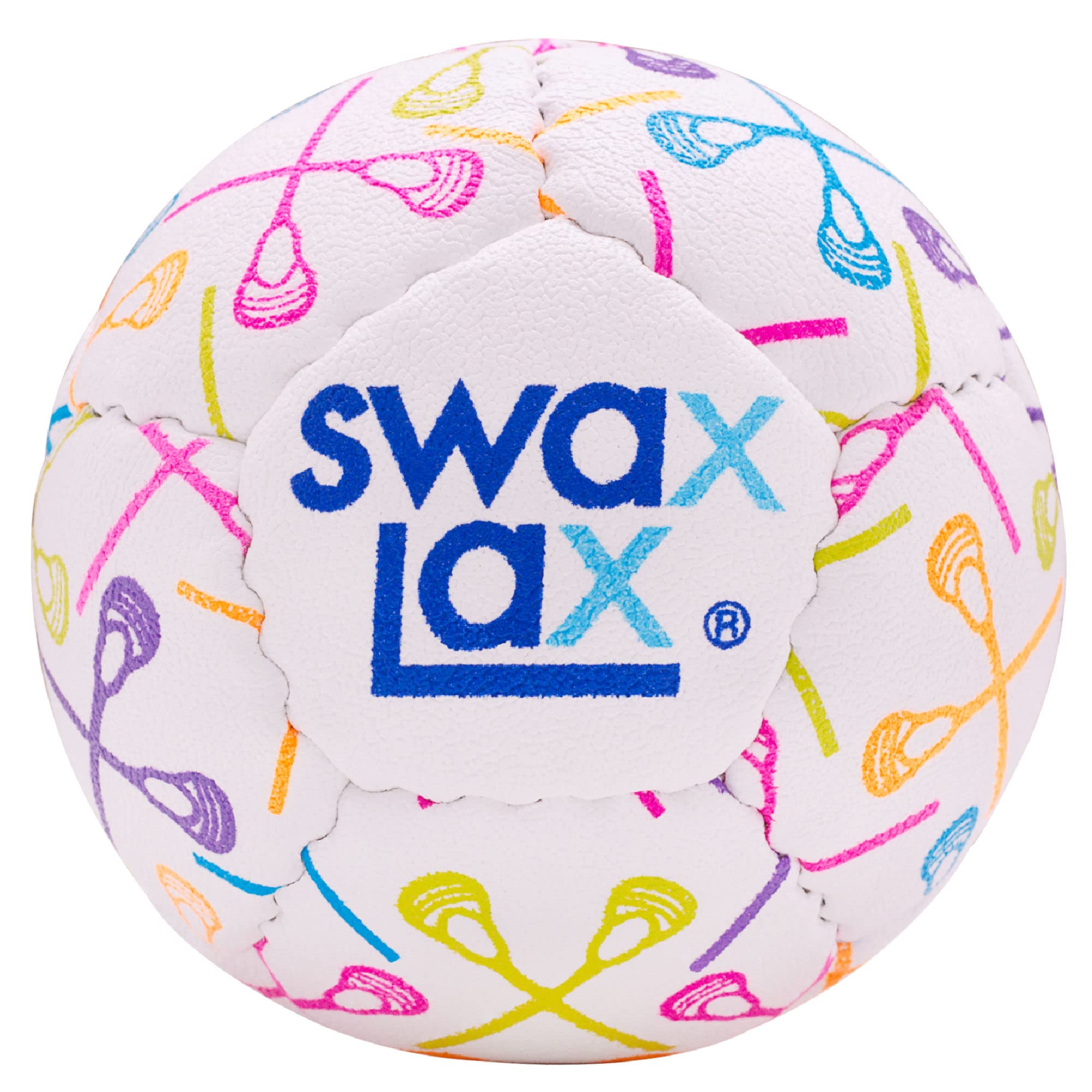 SWAX LAX Lacrosse Training Ball - Indoor Outdoor Practice Less Bounce & Rebounds (1 Neon Lax Sticks)