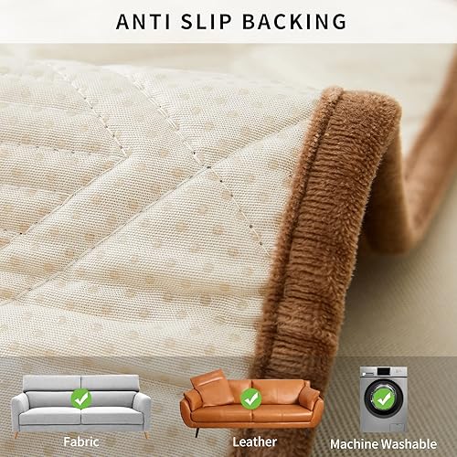 Miniatura 5 de Deep Dream - Fundas para sofá modular, fundas de terciopelo para sofá, protector para muebles, fundas de sofá antideslizantes para perros, gatos,