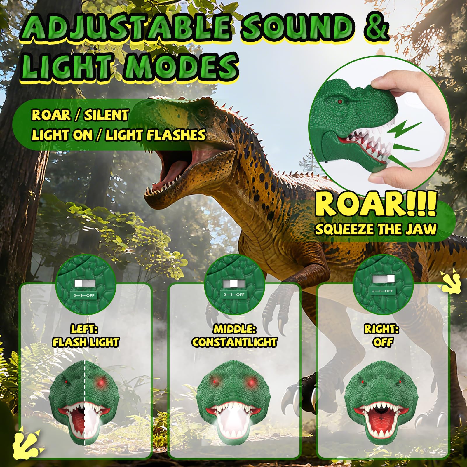 Dinosaur Headlamp for Kids - Nitigo -5 Dinosaur Headlamp for Kids - Nitigo -5
