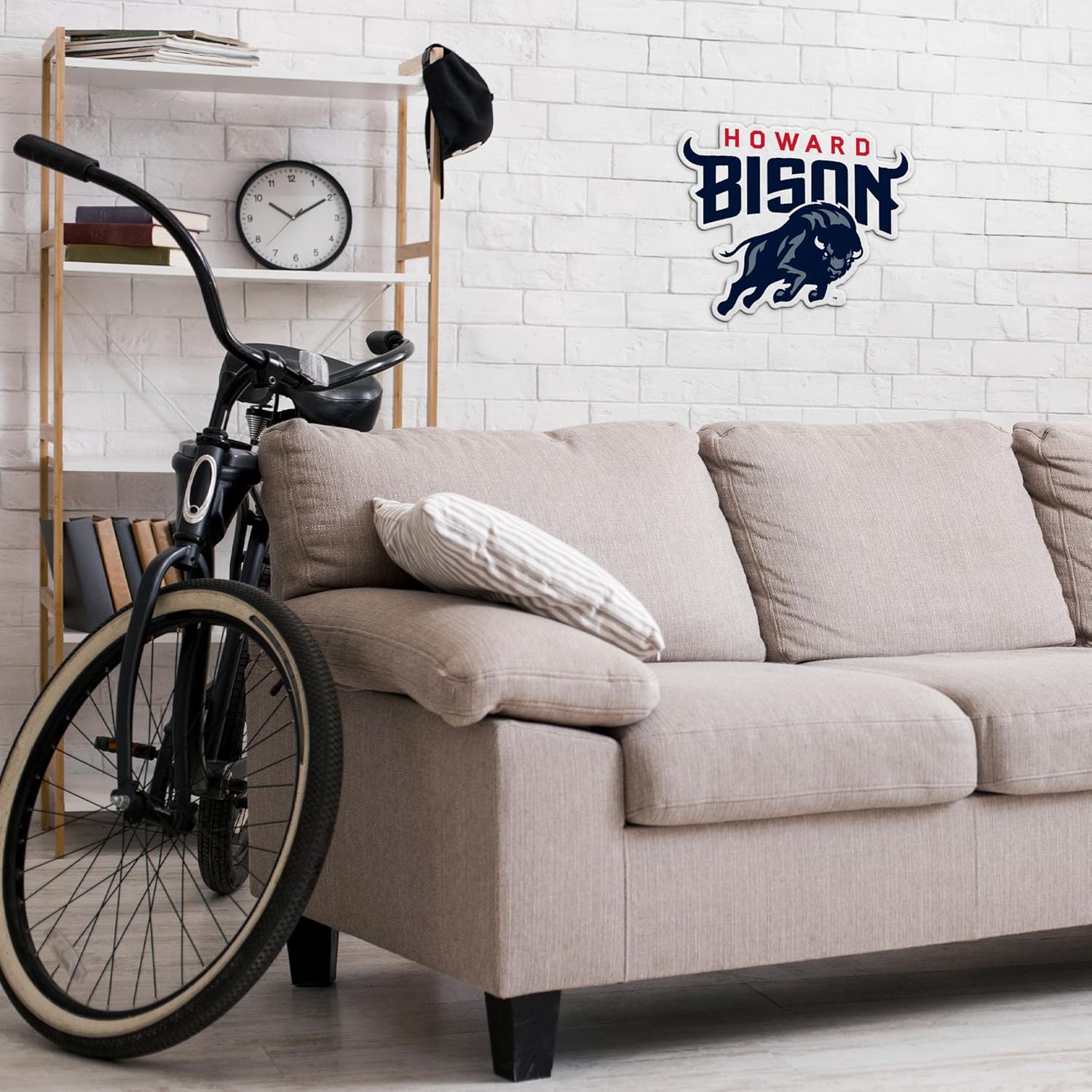 Rico Industries NCAA Howard Bison Primary Shape Cut Pennant - Home and Living Room Décor - Soft Felt EZ to Hang - Image 3