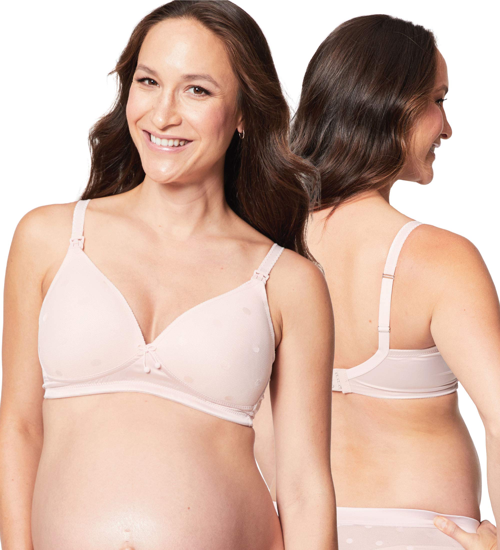 Mousse Wirefree Nursing Bra for Breastfeeding, Padded Wireless Maternity Bra