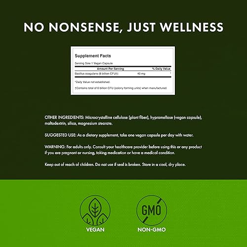 Miniatura 3 de Swanson Bacillus Coagulans - Suplemento probiótico natural que apoya la salud digestiva con 6 mil millones de UFC, puede apoyar la salud intestinal