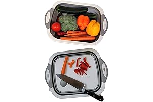Collapsible Chopping Board and Wash Basin: Ultimate Kitchen Accessory