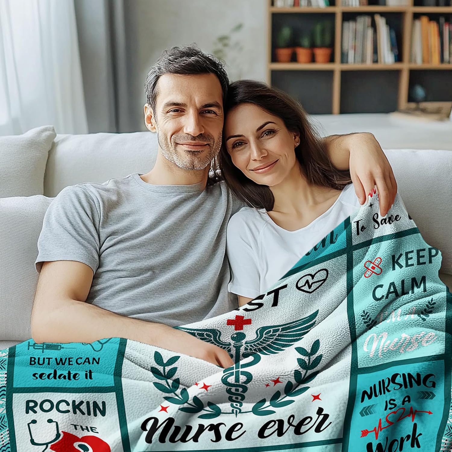Nurse Gifts for Women Men, Christmas Thanksgiving Gifts for Nurses Blanket, Nursing Student Gift for Nurses, Nurse Appreciation Graduation Birthday Gift Blanket 50"x 60" - Image 3