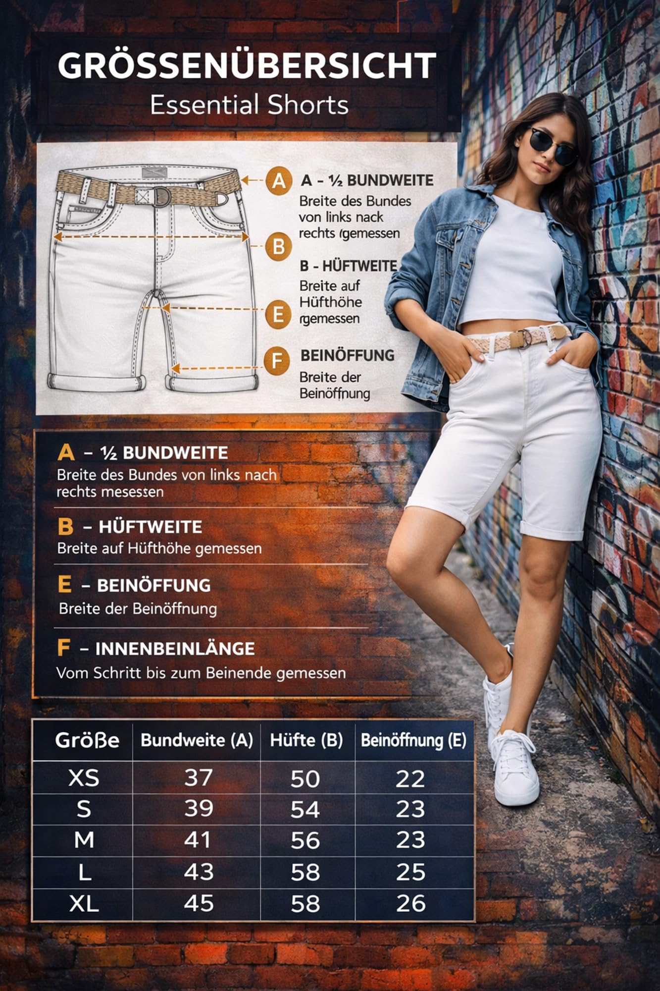 Sublevel Bermuda pour femme avec ceinture, short chino court avec revers en coton, short d'été décontracté, coupe droite