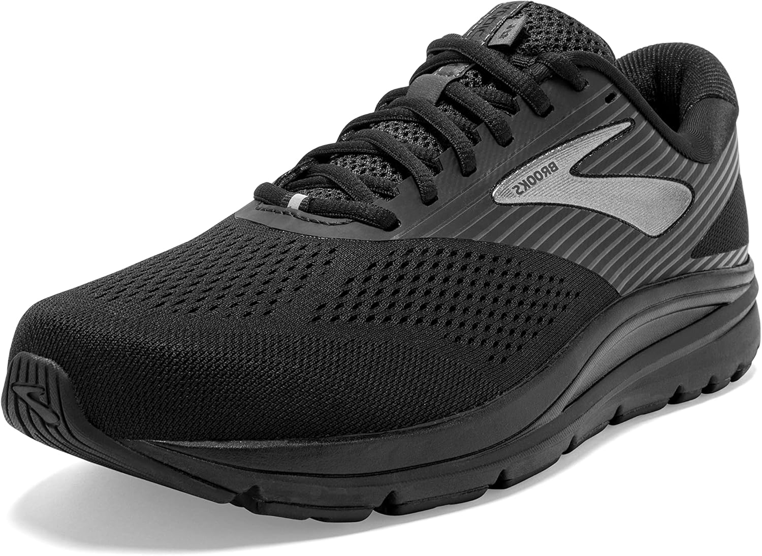 Brooks Mens Addiction 14 Running Shoe 12 Black/Charcoal/Black