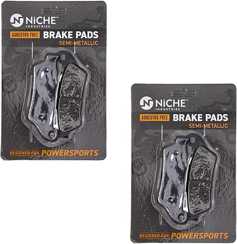 NICHE Juego de pastillas de freno para BMW R1100S R850R R1200GS R1200RT R1150GS R1200R 34212335465 trasero semimetálico, paquete de 2