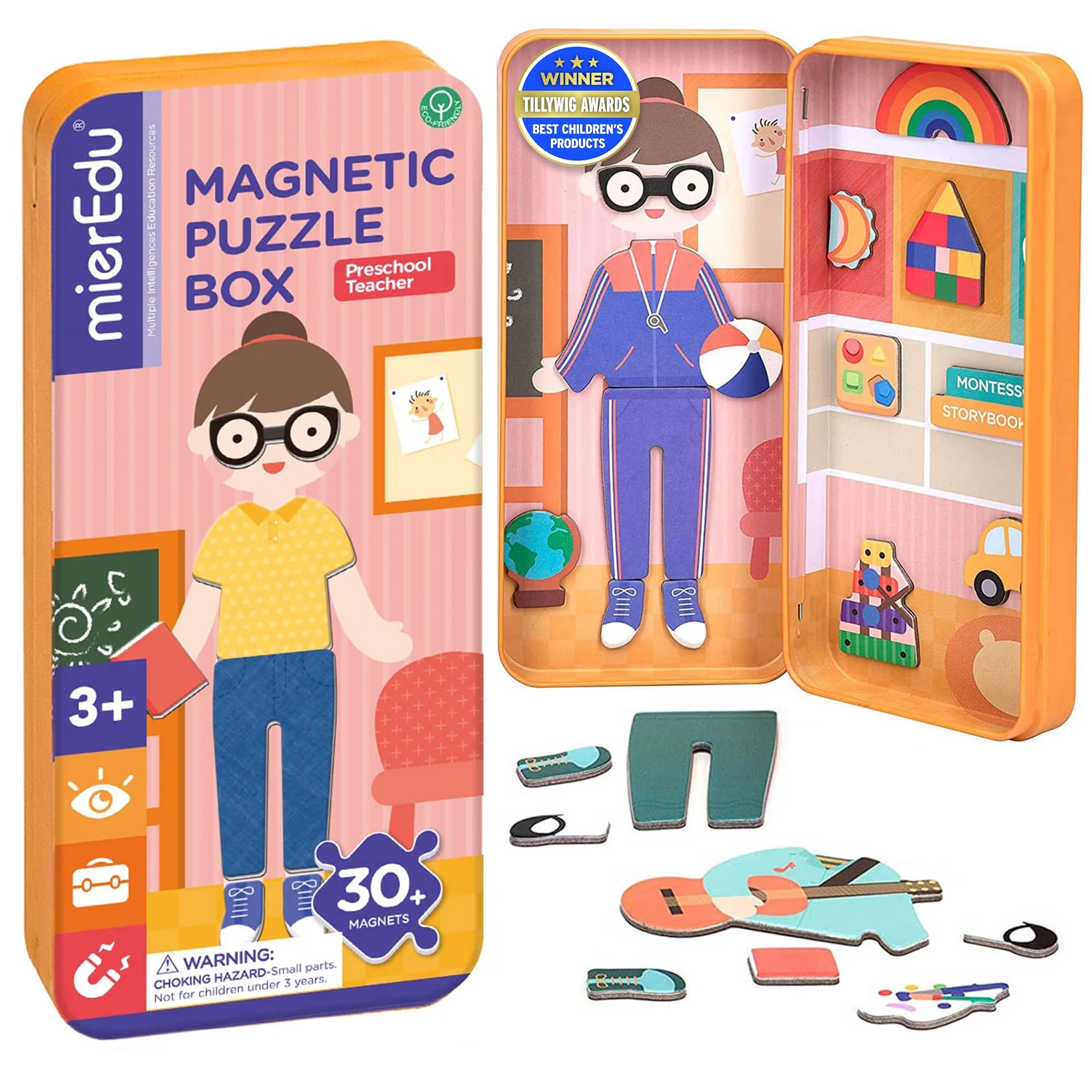 MierEdu Gioco Magnetico: Vesti L'Infermiera! Box Da Viaggio Per Bambini Dai 3 Anni - 4
