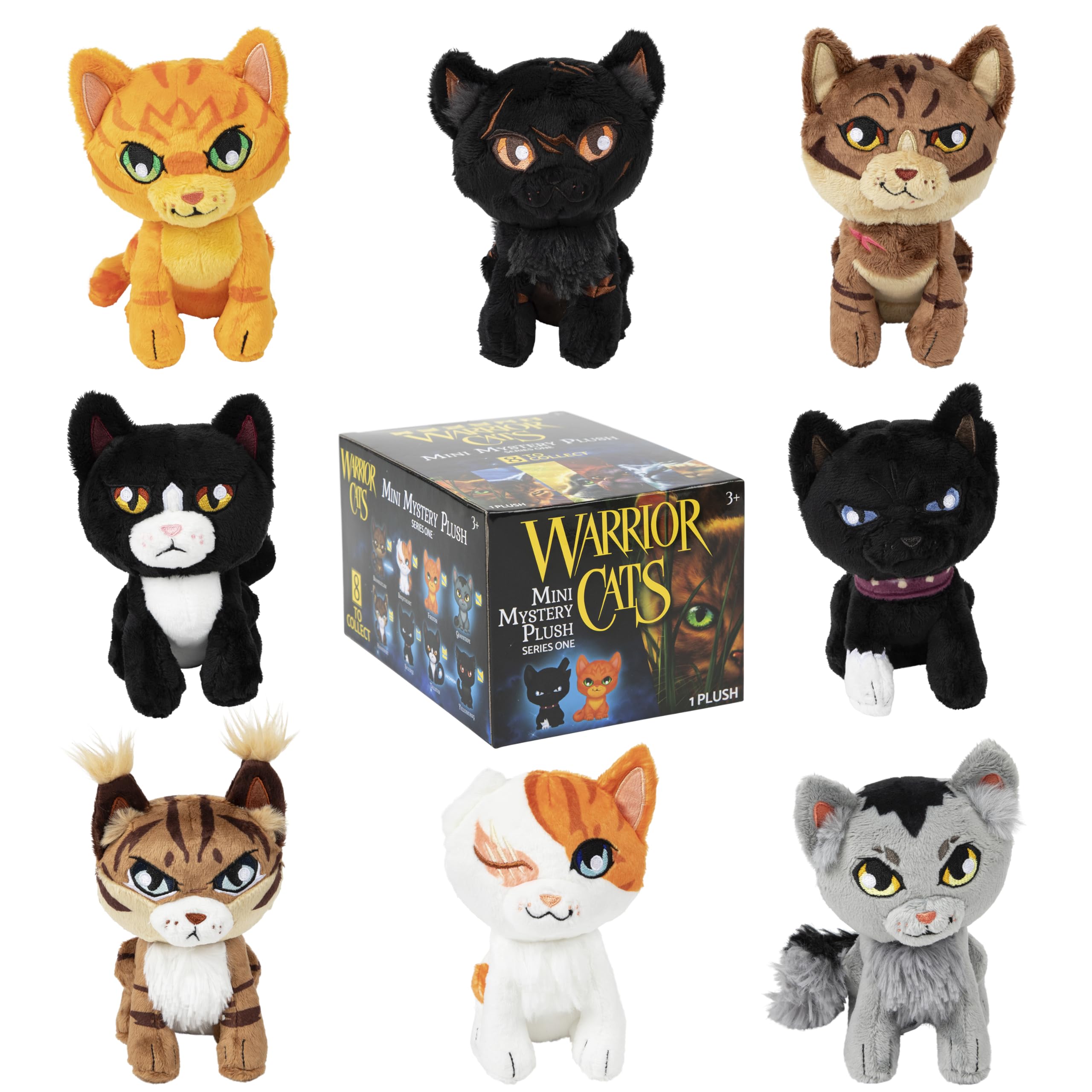 Warrior Cats Mini Mystery Plush Series 1 Book Series Mystery Plush Box Blind Box 1 of 8 Possible