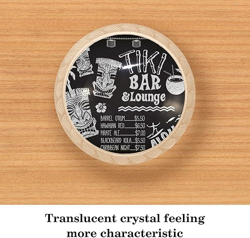 Miniatura 2 de Tirador Tiki Bar transparente para cajones con tornillos, 4 unidades