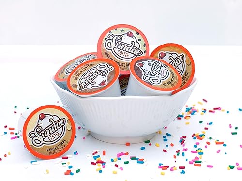 Miniatura 6 de Sundae - Cápsulas de café con sabor a helado, compatible con 2.0 Keurig K-Cup Brewer, (caramelo de chocolate) 48 unidades
