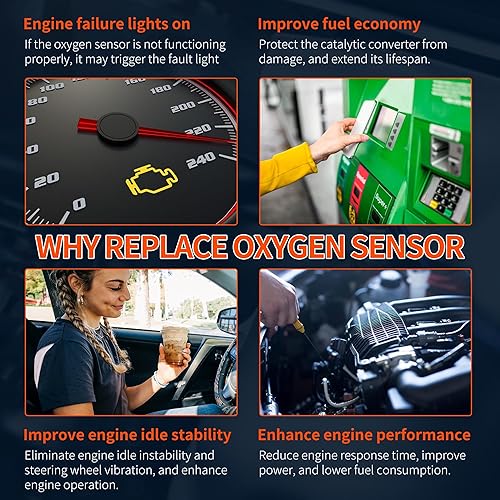 Miniatura 6 de HiSport Sensor de oxígeno O2 calentado 350-34258 compatible con Pontiac Vibe 2003, 2004, 2005, 2006, Toyota Corolla 2003-2004 Matrix 2003-2006