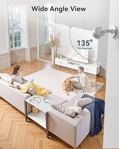 Miniatura 9 de FOSCAM Cámara de seguridad 3K 5MP para interiores, 0.08 oz y 0.18 oz WiFi magnética Mini perrogatomascotabebé, detección de movimiento inteligente,