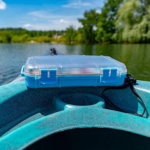 Miniatura 6 de geckobrands Caja seca impermeable con forro de silicona, duradera, a prueba de polvo, almacenamiento a prueba de aplastamiento para electrónica y