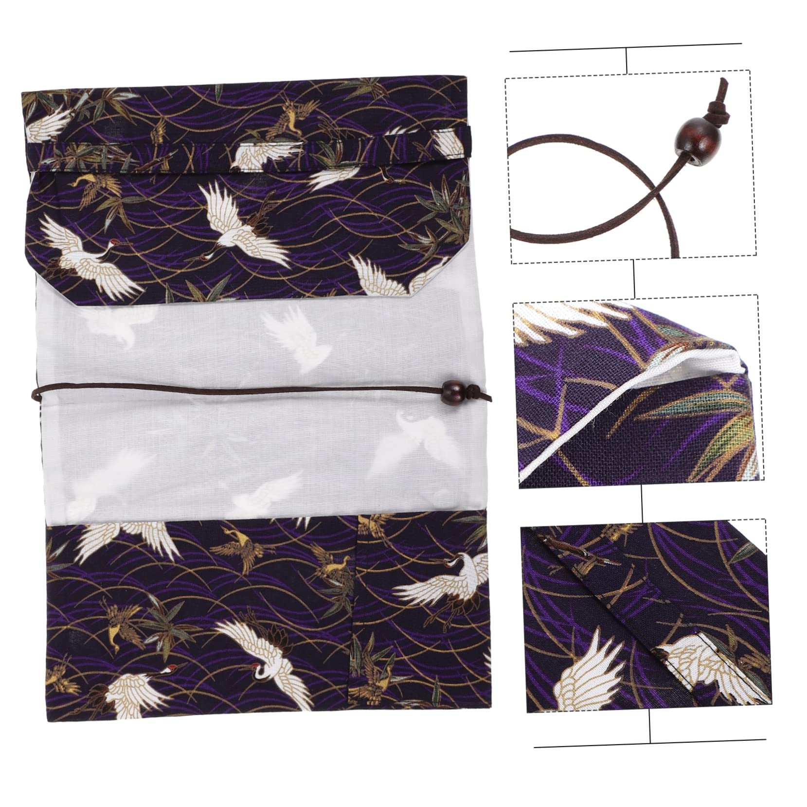 STOBOK 3piezas Cubierta De Libro Ajustable De Diseño De Grulla Dorada Funda Decorativa Para Libros Estudiantes y Oficina