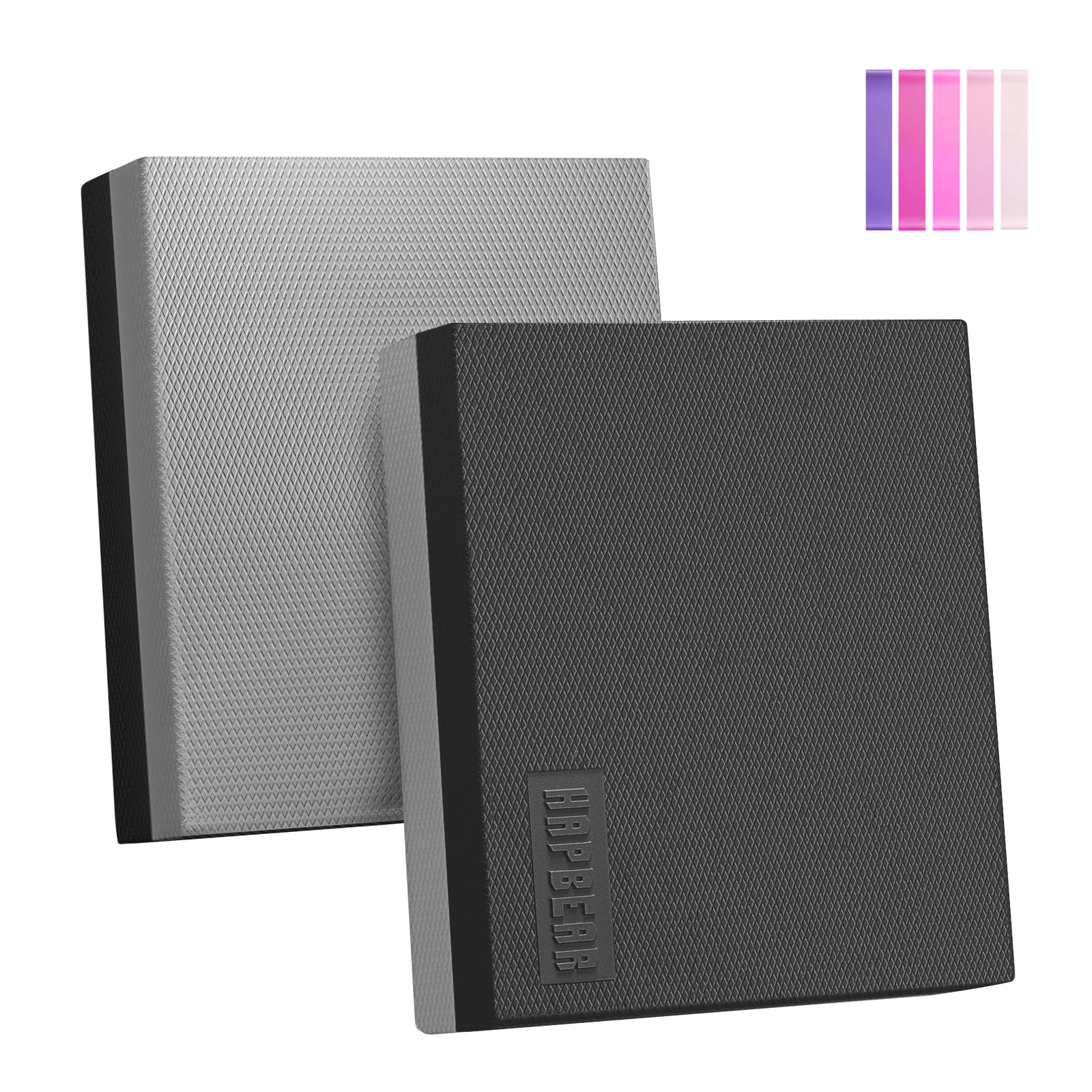 HAPBEAR Balance Pad, 2-Pack 40ร33ร6cm, Balance Mat, Premium Non-Slip Foam Balance Pad for Fitness and Stability Training, Yoga, Physical Therapy, Knee ๏ผ Ankle Exercise