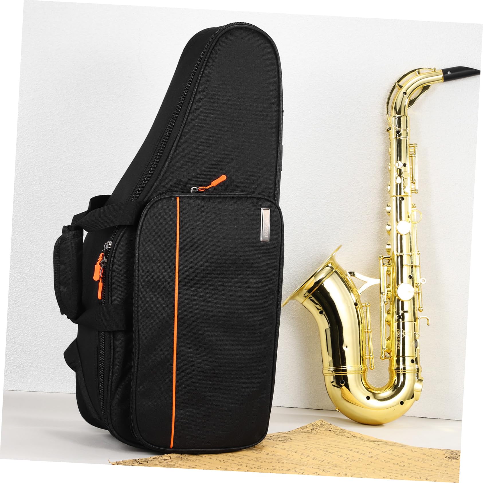 Beaupretty Mochila Saxofón Con Estuche Para Saxofón Tenor Protección Prueba De Golpes Doble Correa Tela Oxford Resistente Para Músicos Escolares y Conciertos