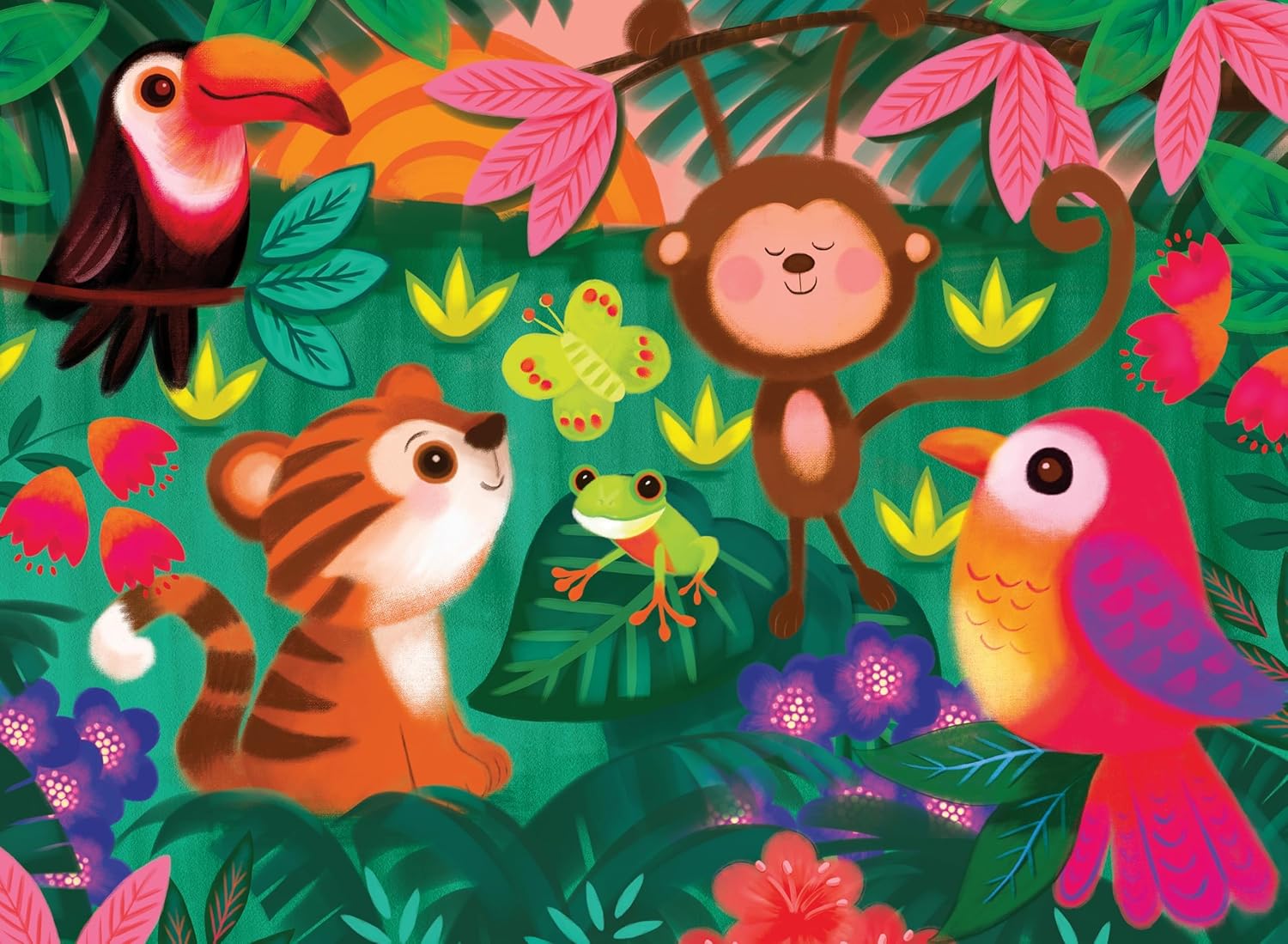 Ceaco - Jungle Friends - 100 Piece Jigsaw Puzzle