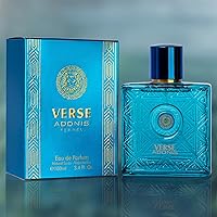 Vista 5 de NovoGlow Verse Adonis Eau De Parfum para hombres 3.4 fl. oz. 100ml Perfum Masculino Combinación refrescante de aromas amaderados, florales
