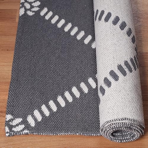 Miniatura 5 de Superior Alfombra grande para interiores y exteriores, moderno patrón de celosía de diamante, decoración del hogar, patios, entrada, porche