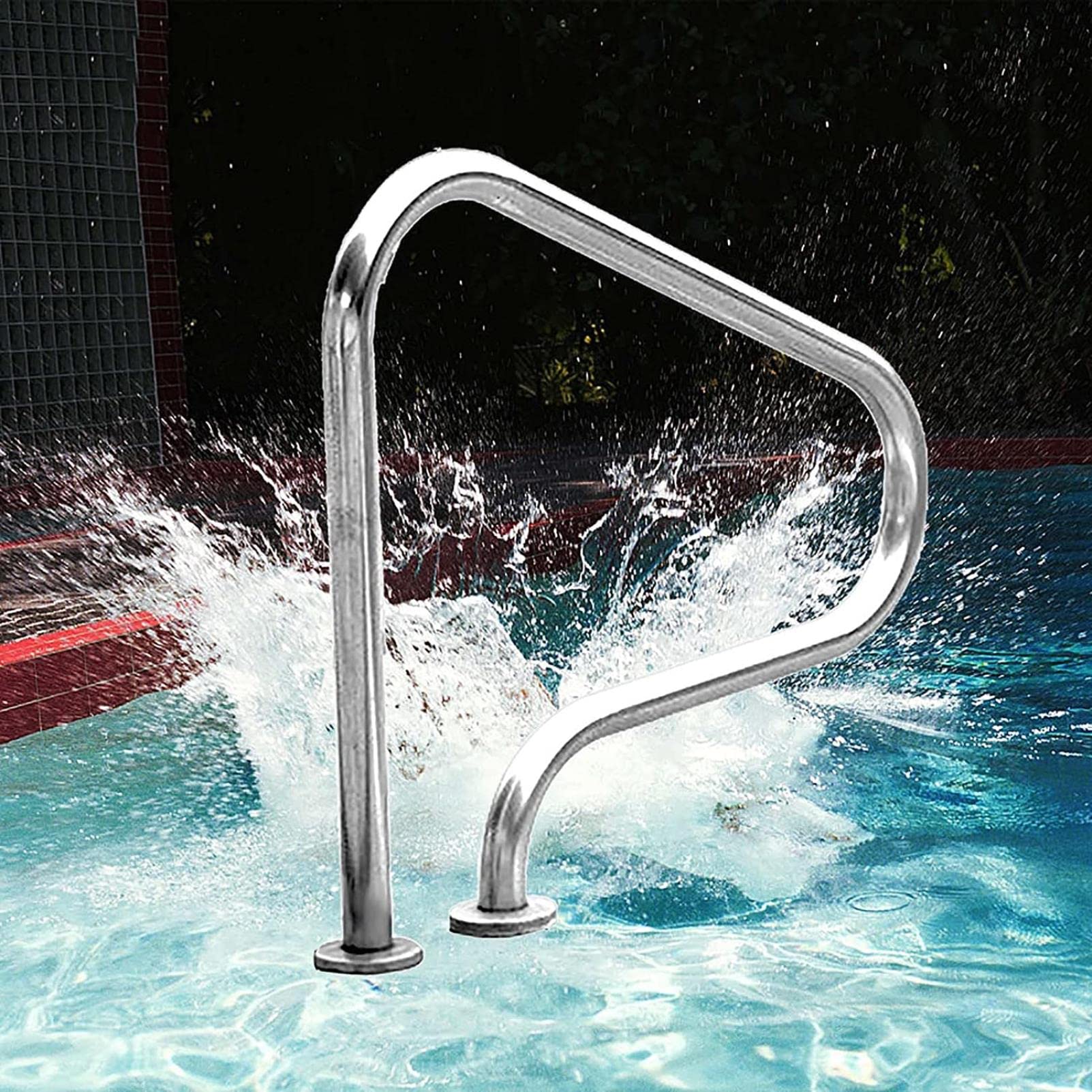 Main courante de piscine 31.5'' rampe escalier bassin acier inox 304