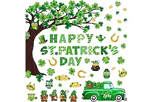 Zonon 120 Pcs St. Patrick's Day Classroom Bulletin Board Decorations