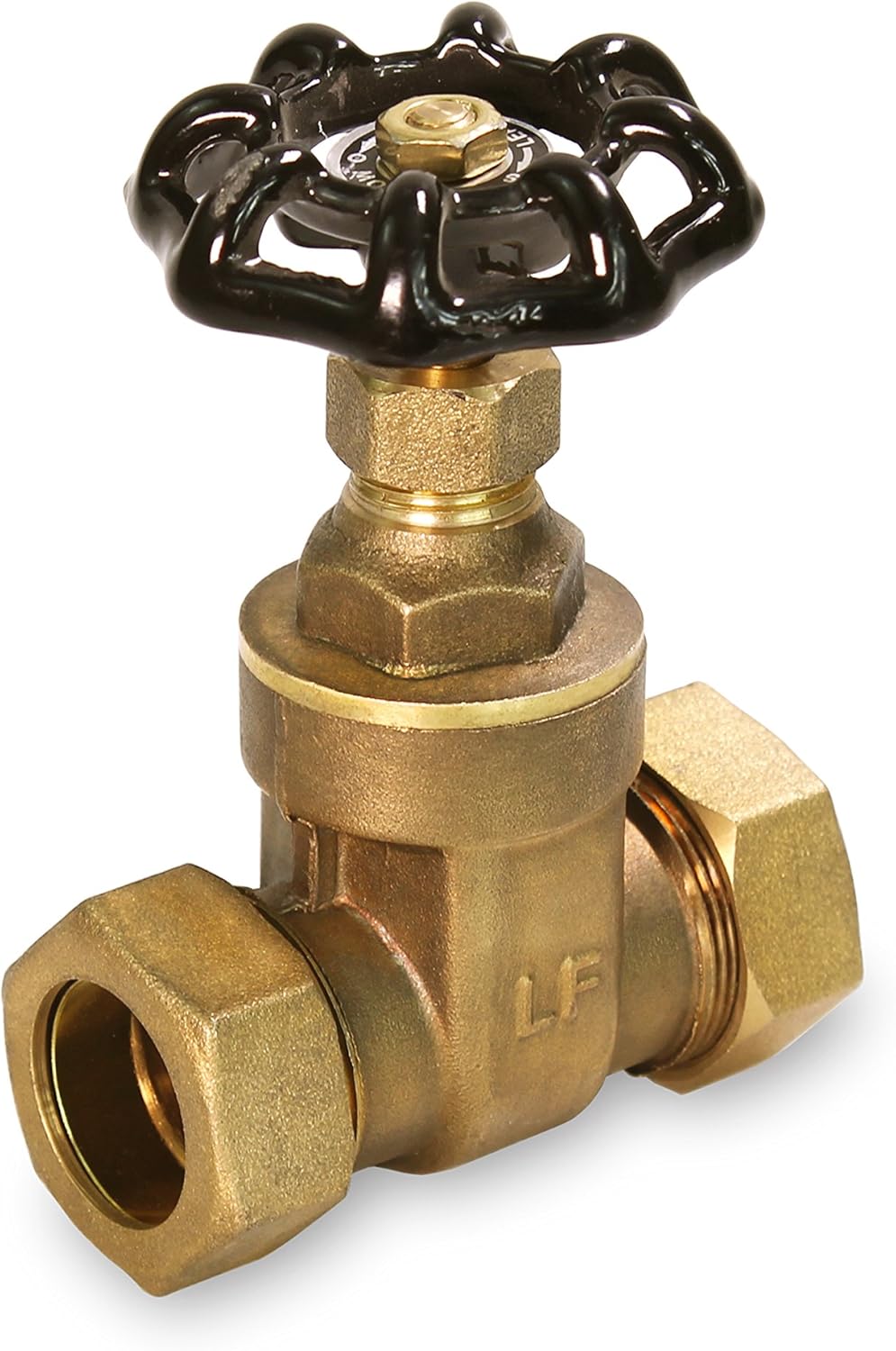 MIDLINE VALVE 427Q256 Gate Valve, Lead-Free 3/4 in. Compression Connections, Cast Brass