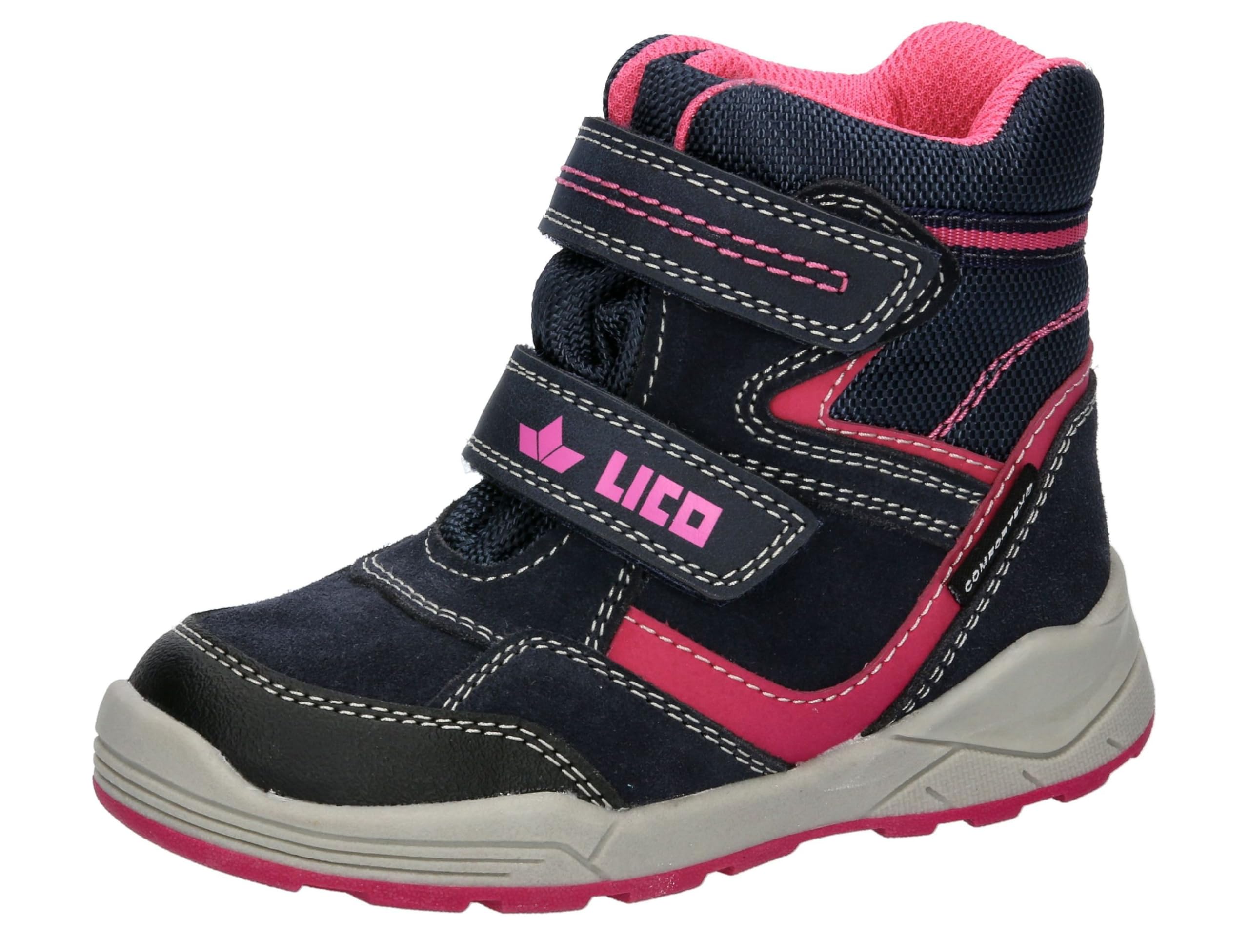 Lico Unisex Children's Kamala V Snow Boots, Navy Pink, 6 UK