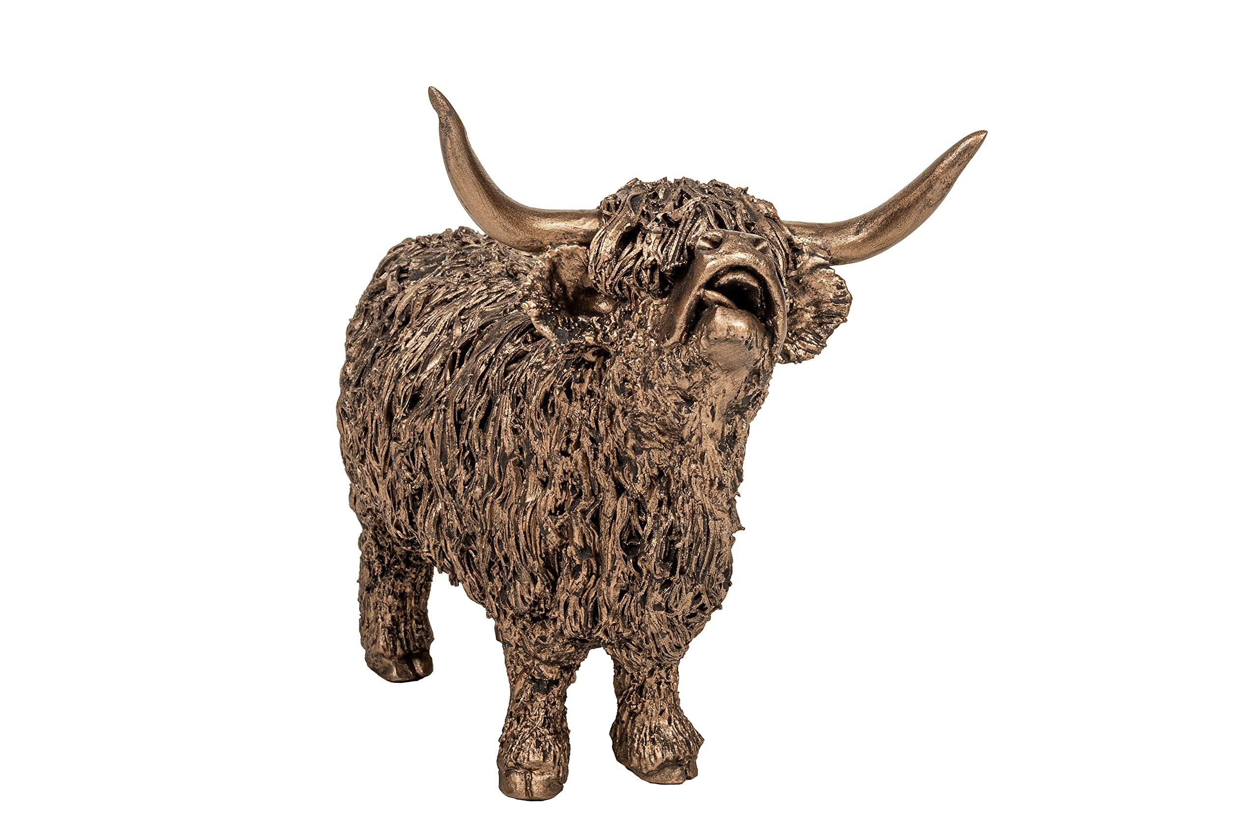 Frith Sculpture Highland Cow Mooing Sculpture Large