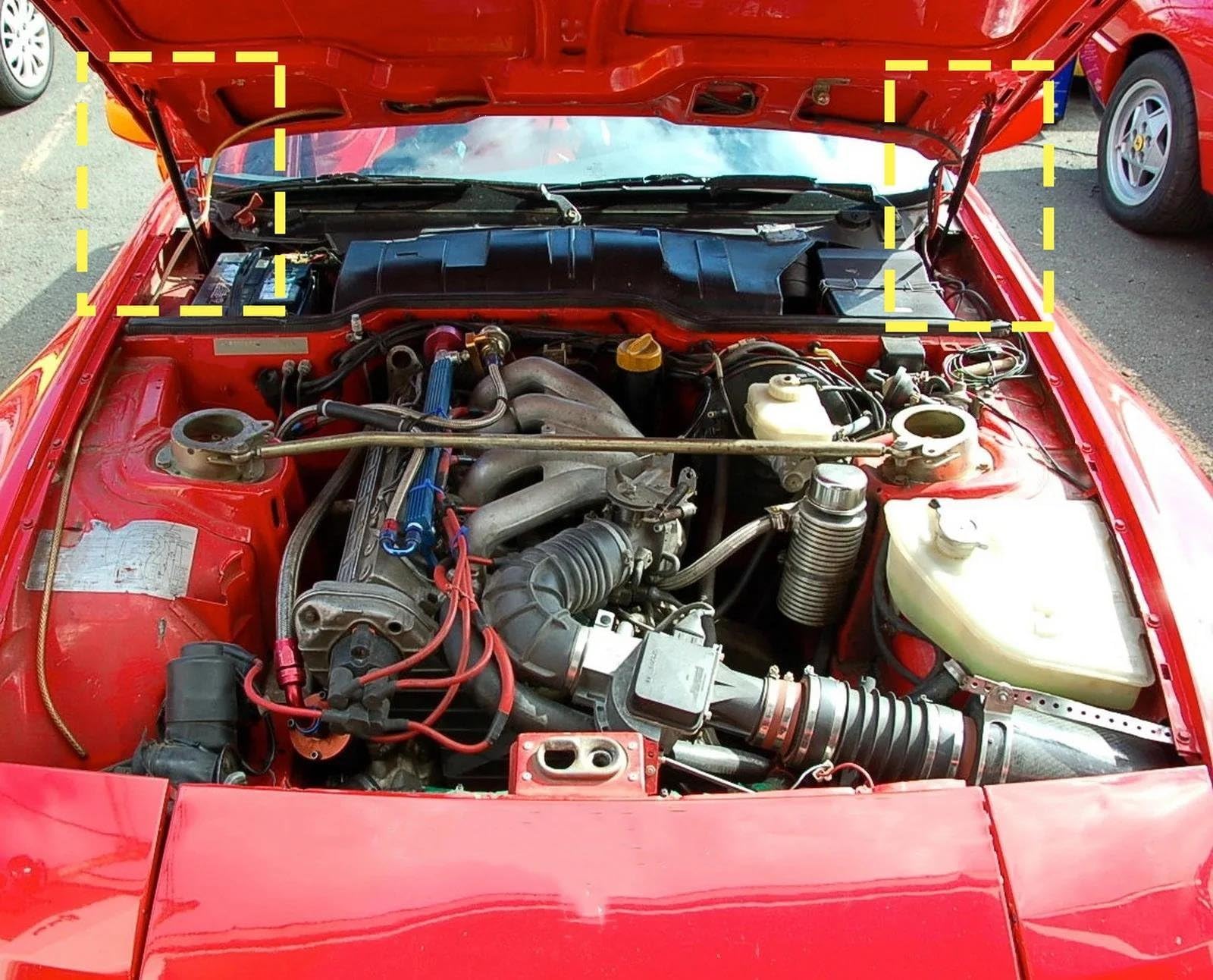 Ressorts à Gaz Hayon Pour Porsche 924/944 (1975-1991) – Paire – Remplacent 94451234900 – Force 320N