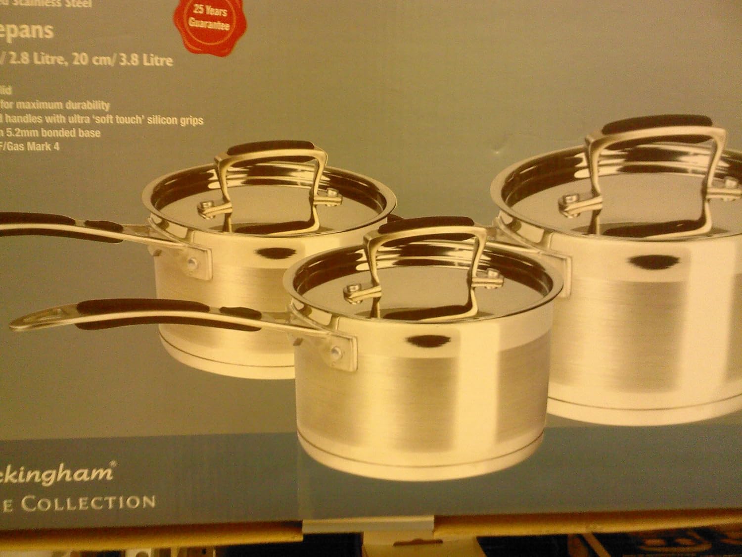 BUCKINGHAM PRESTIGE SAUCEPAN / COOKWARE SETS , 3 PIECES